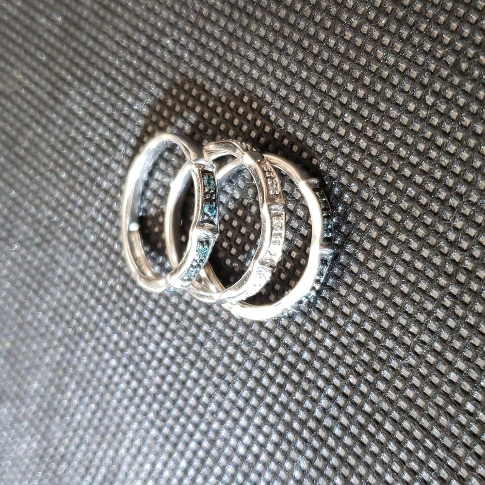 Silver rings set of 3